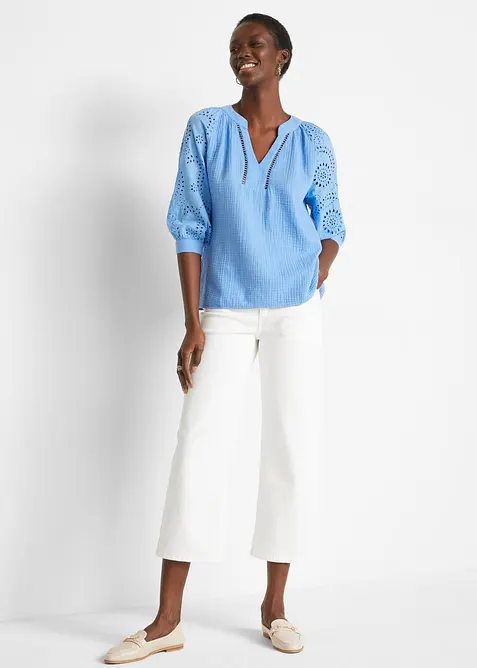 Tunika i luftig musselin, bonprix