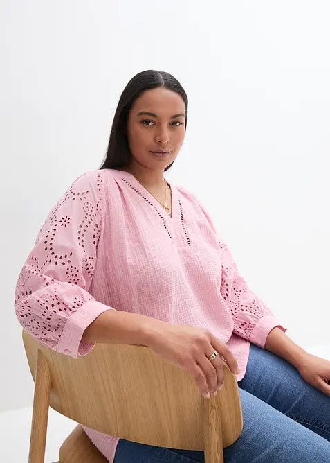 Tunika i luftig musselin, bonprix