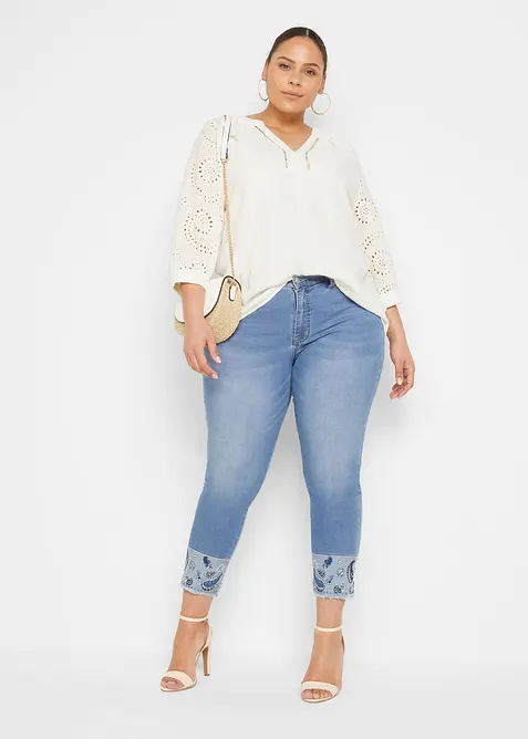 Tunika i luftig musselin, bonprix