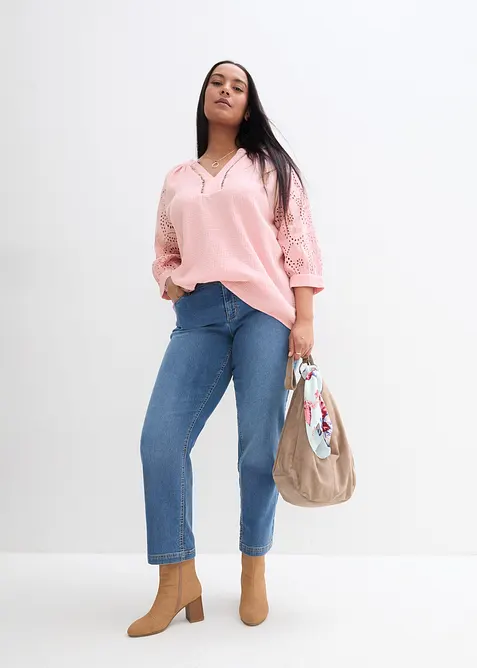 Tunika i luftig musselin, bonprix