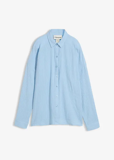 Vid bluse i used look, bonprix