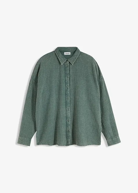 Vid bluse i used look, bonprix