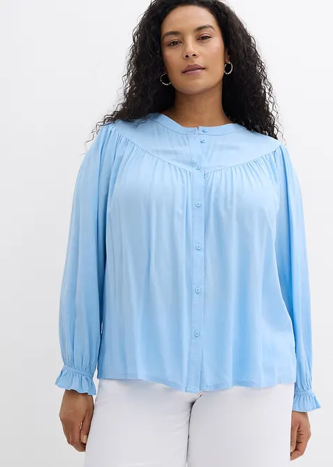 Prairie-bluse av lett viskose, bonprix