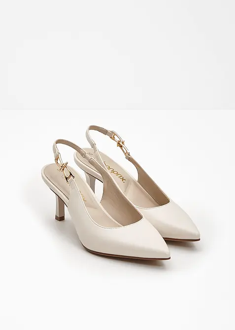 Slingbacks med smale h&aelig;ler, bonprix