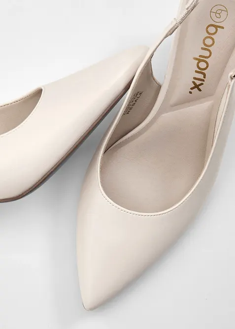 Slingbacks med smale h&aelig;ler, bonprix