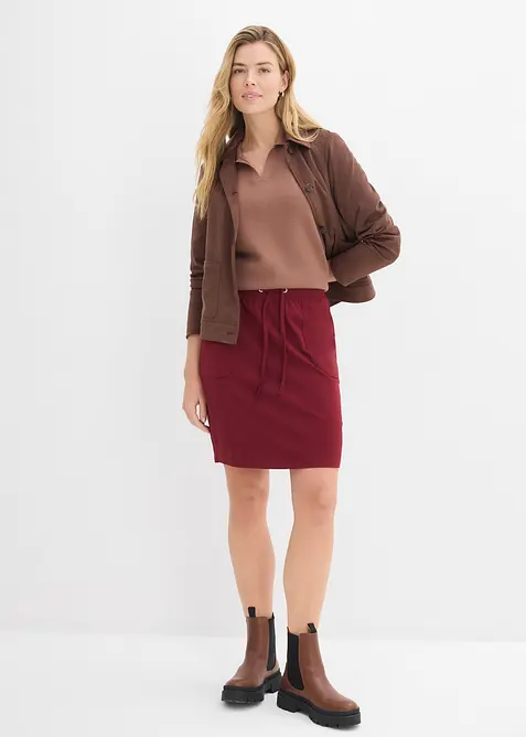 Skj&oslash;rt i &oslash;kologisk bomull med elastan, bonprix