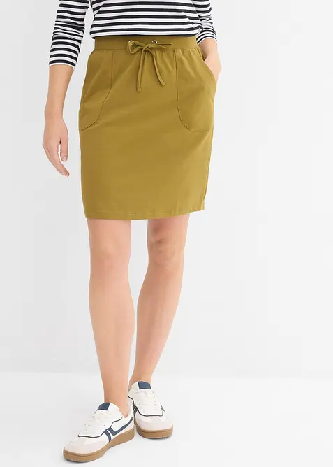 Skj&oslash;rt i &oslash;kologisk bomull med elastan, bonprix