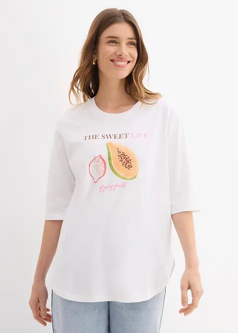 T-skjorte i 100% &oslash;kologisk bomull, bonprix