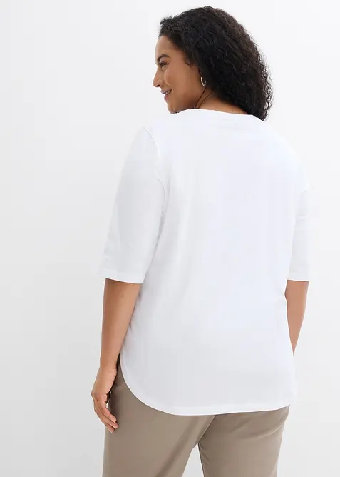 T-skjorte i 100% &oslash;kologisk bomull, bonprix