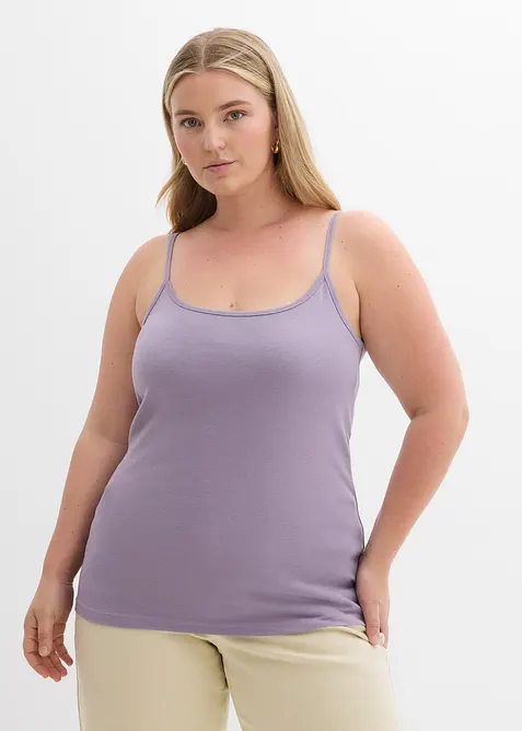 Singlet i 100% bomull (3-pack), bonprix