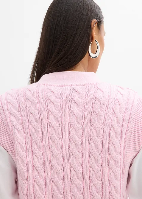 Vid strikkevest, bonprix