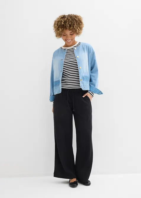 Vid bukse i musselin, bonprix