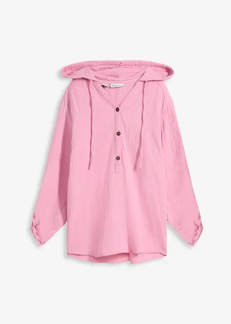 Pull on-bluse i luftig musselin, bonprix