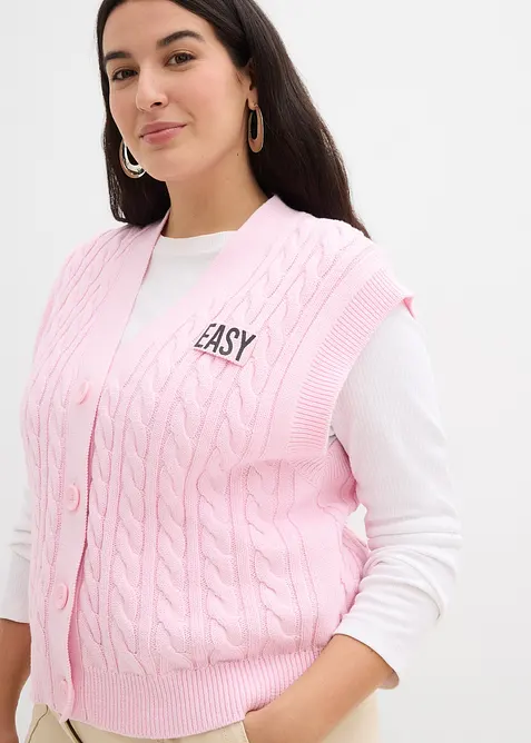 Vid strikkevest, bonprix