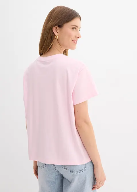 T-skjorte i 100% &oslash;kologisk bomull med trykk, bonprix