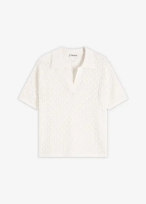 Genser med hullm&oslash;nster, bonprix