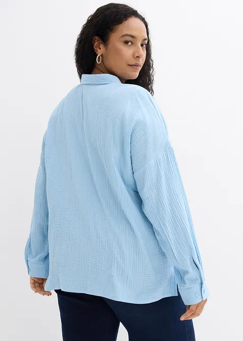 Vid bluse i used look, bonprix