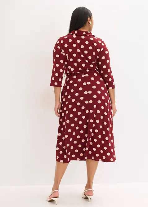 Skjortekjole med knytebelte (2-delt sett), bonprix