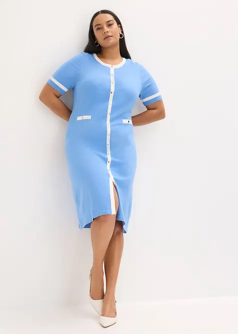 Strikkekjole med viskose, bonprix