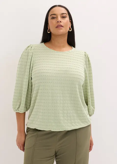 Trikot-tunika med strukturm&oslash;nster, bonprix