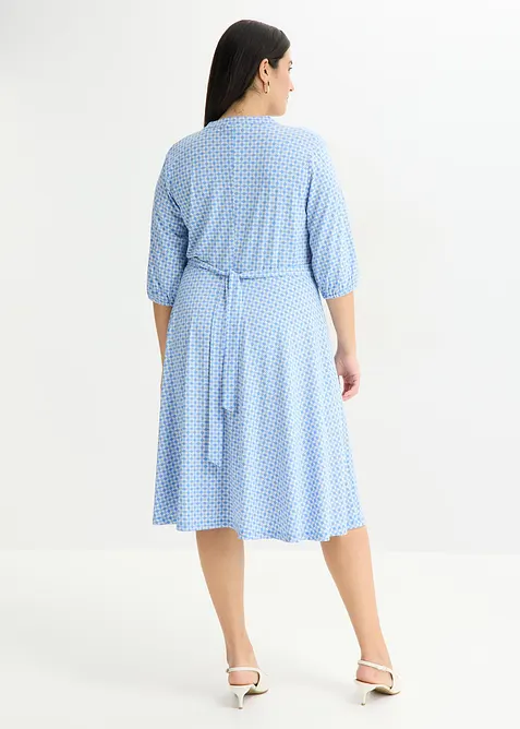 Trikotkjole med knytebelte (2-pack), bonprix