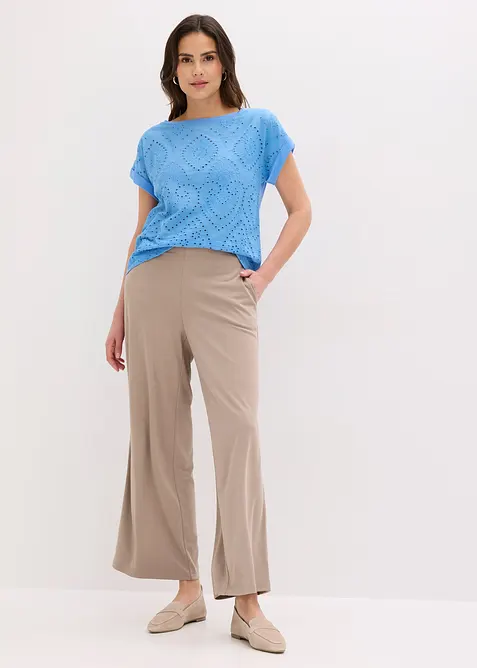 Topp med hullblonder, bonprix