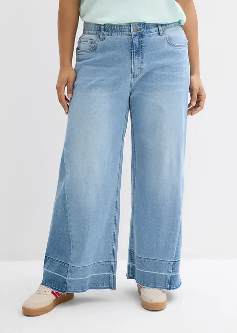 Wide Leg-jeans Mid Waist, bonprix