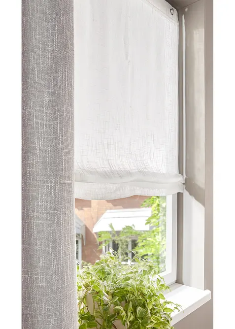 Liftgardin i linlook, bonprix