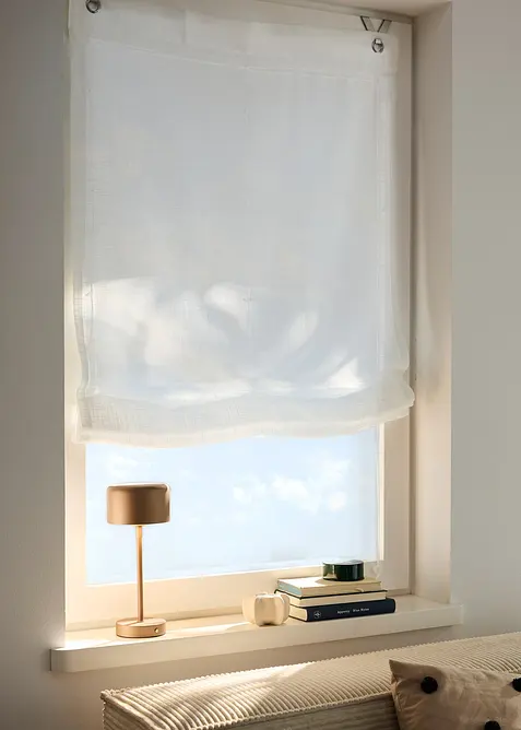 Liftgardin i linlook, bonprix