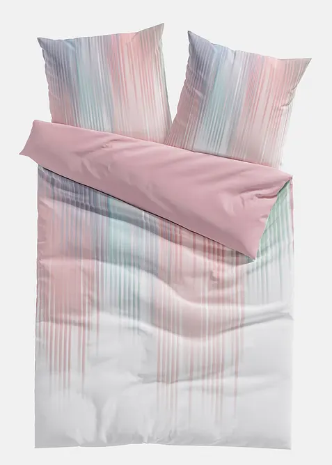 Vendbart sengesett i bomullsmiks, bonprix