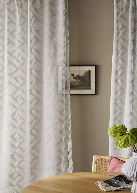 Gardin med etset m&oslash;nster (1-pack), bonprix