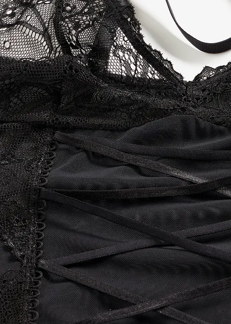 Straptop og string ouvert (2 deler), bonprix