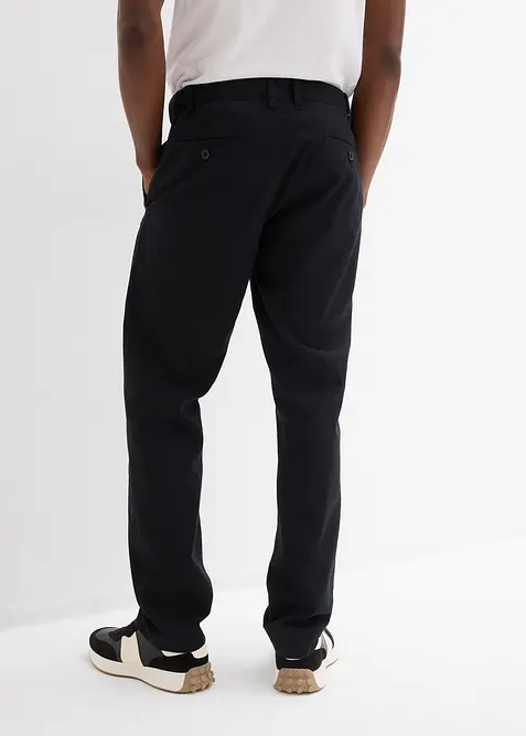 Regular Fit chinos av 100% lin, Straight, bonprix