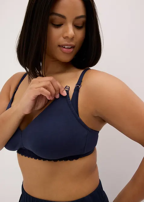 Amme-BH uten b&oslash;yler med &oslash;kologisk bomull (2-pack), bonprix