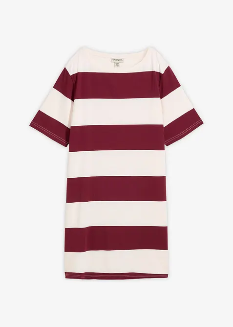 Kjole i &oslash;kologisk bomull og boxy modell, bonprix