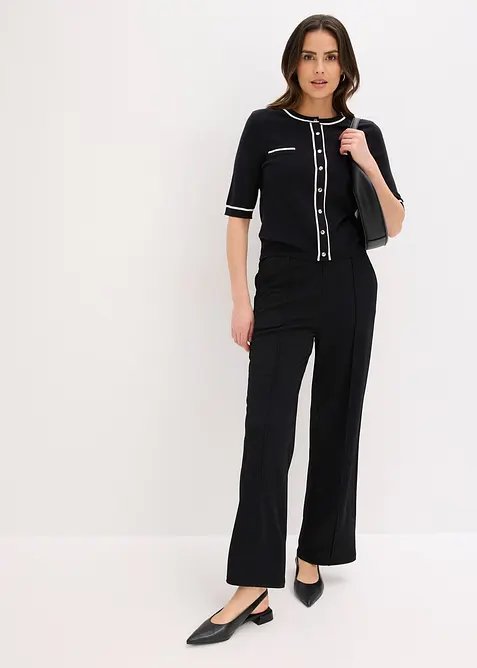 Strikkejakke med viskose, bonprix