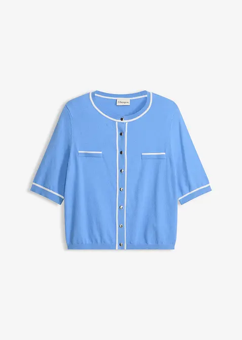 Strikkejakke med viskose, bonprix