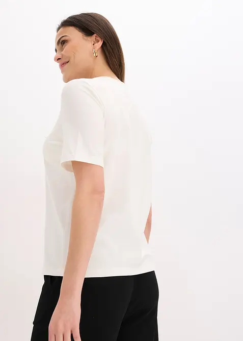 Topp i &oslash;kologisk bomull, bonprix