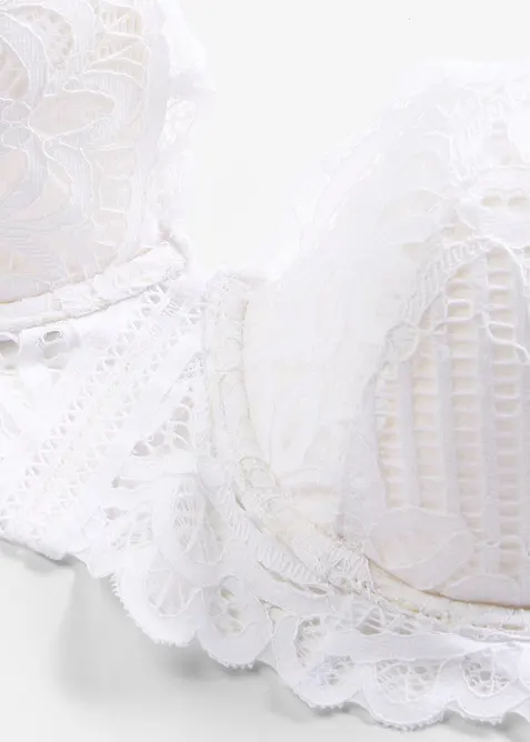 Vattert BH i eksklusivt blondemateriale, bonprix