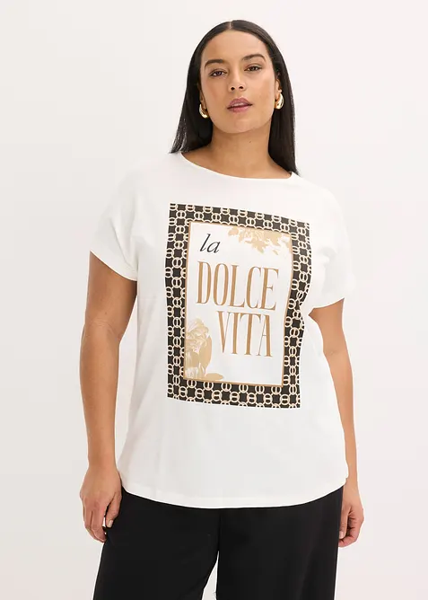 Topp i 100% &oslash;kologisk bomull, bonprix