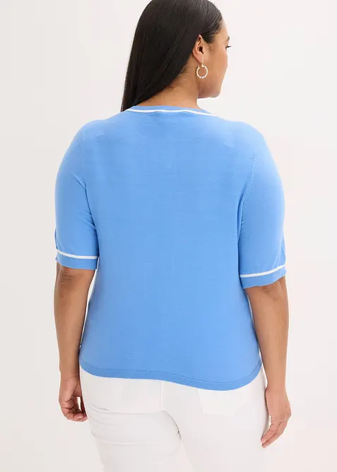 Strikkejakke med viskose, bonprix