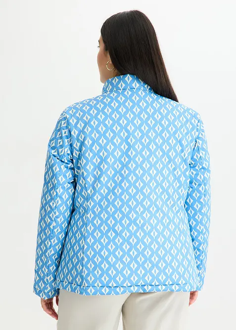 Lett, vendbar og vattert jakke med trykk, bonprix