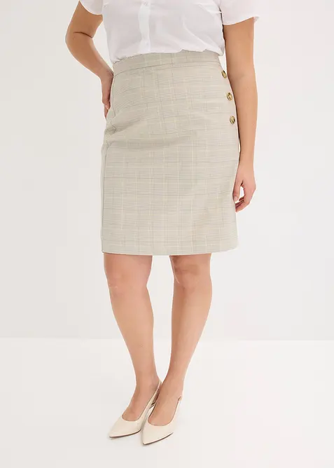 Blyantskj&oslash;rt med ruter, bonprix