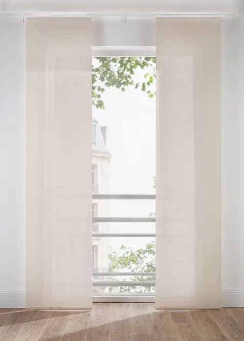 Panelgardin i strukturert materiale (1-pack), bonprix