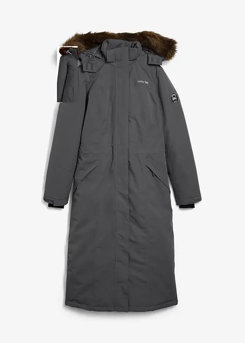 Outdoor-k&aring;pe med fuskepels, vanntett, bonprix