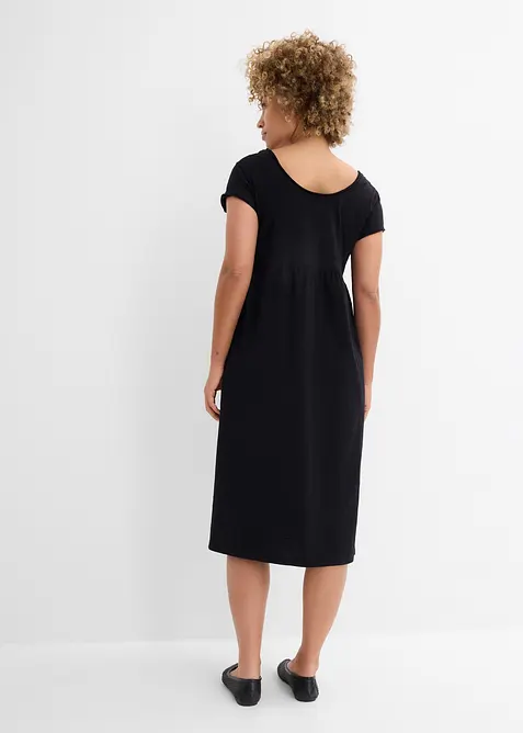 Midikjole i 100% &oslash;kologisk bomull, bonprix