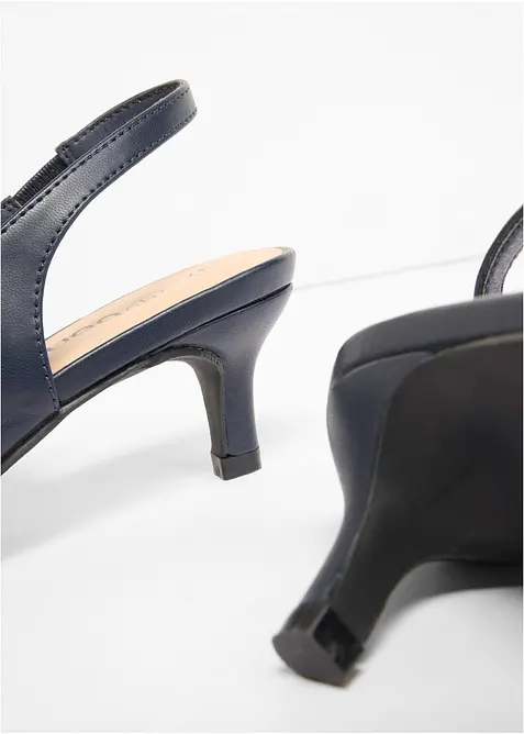 Slingbacks med kitten heels, bonprix
