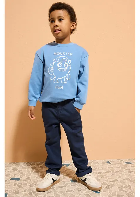 Slim fit-chinos med regulerbar linning, Straight, bonprix