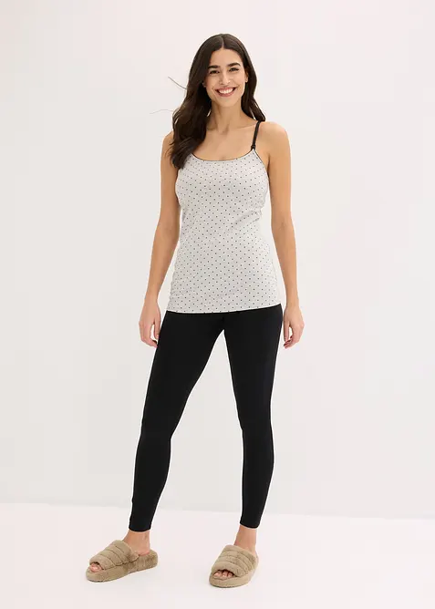 Ammetopp med &oslash;kologisk bomull (2-pack), bonprix