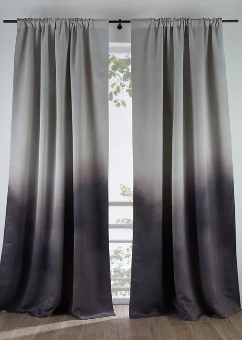 M&oslash;rkleggingsgardin med fargegradering (1-pack), bonprix